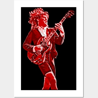 ANGUS YOUNG RHYTHM Posters and Art